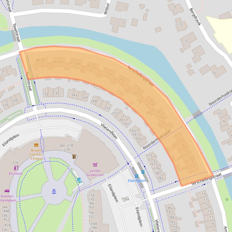 Kaart van postcodegebied 6922DL.