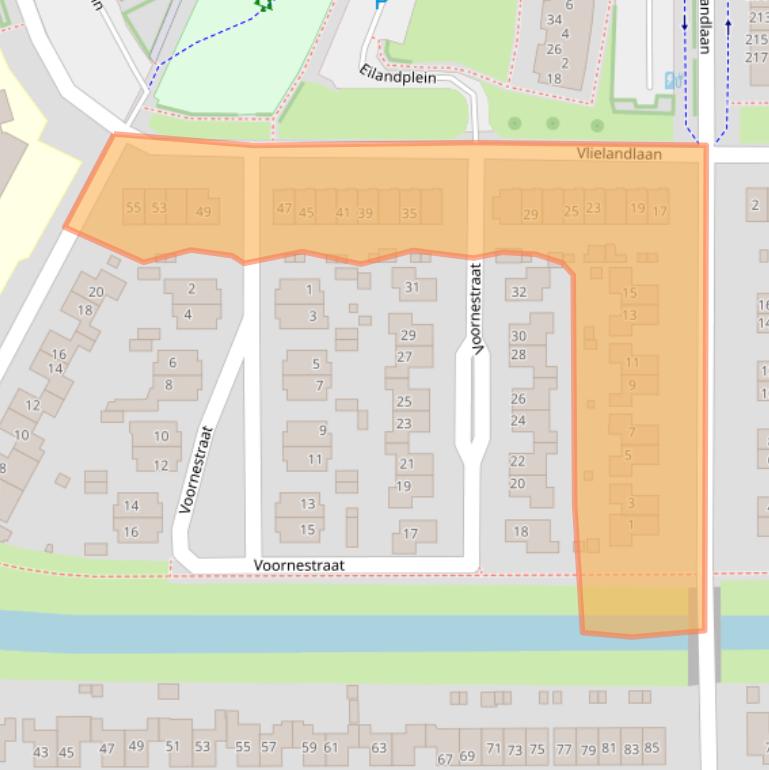 Kaart van postcodegebied 6922EC.