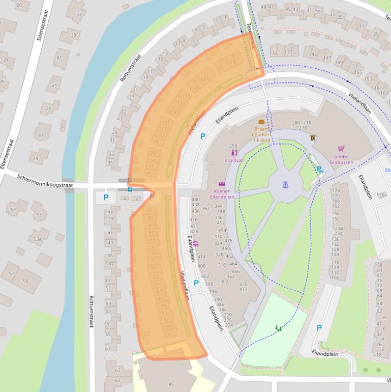 Kaart van postcodegebied 6922ED.