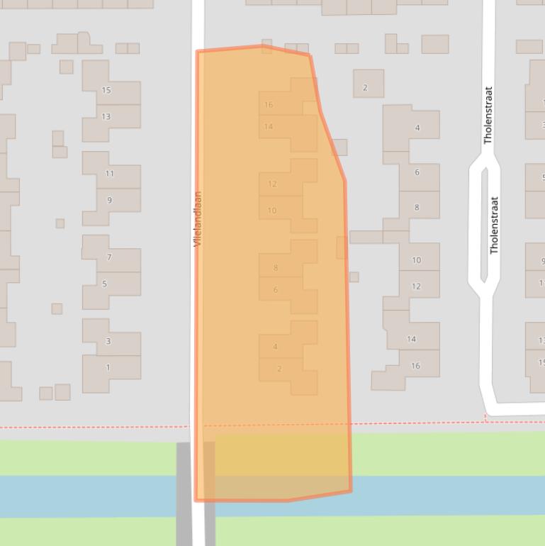 Kaart van postcodegebied 6922EG.