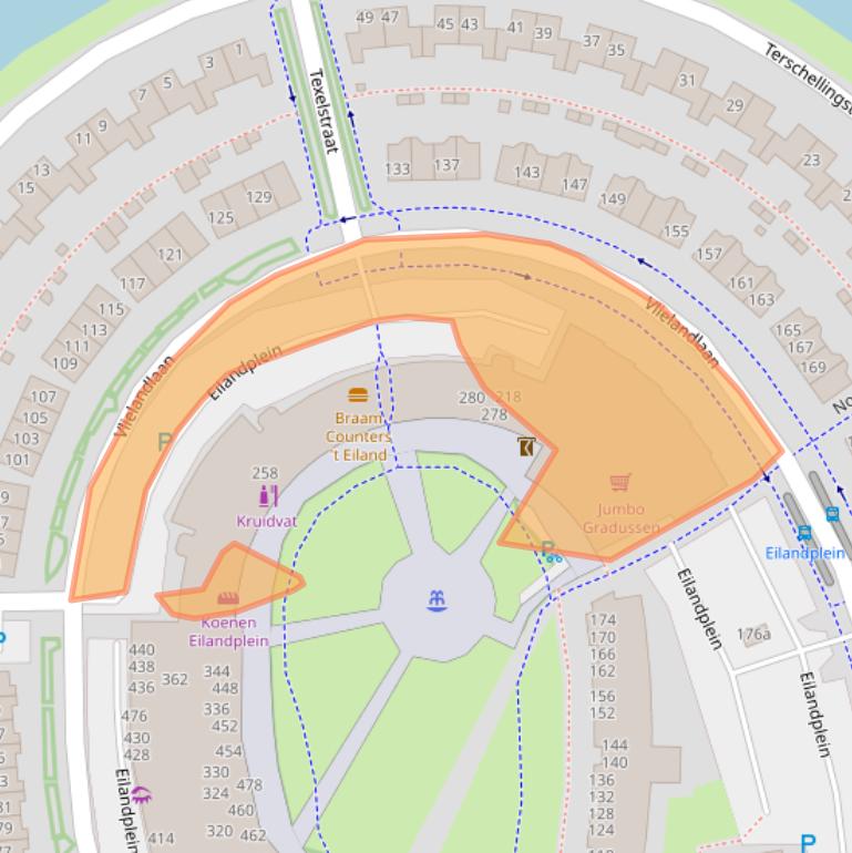 Kaart van postcodegebied 6922EN.