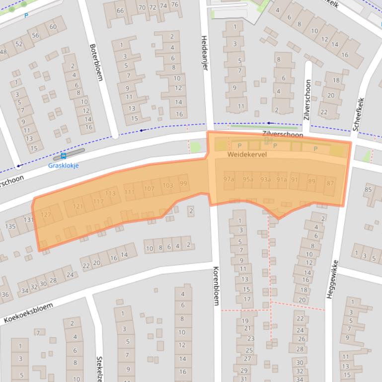 Kaart van postcodegebied 6922GB.