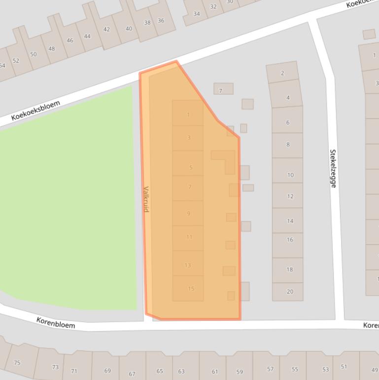 Kaart van postcodegebied 6922GK.