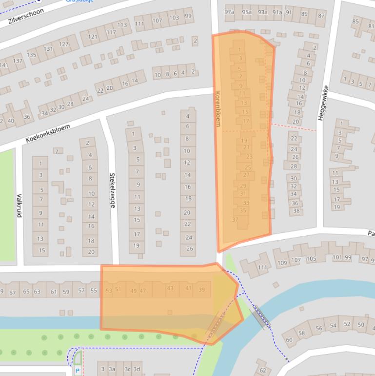 Kaart van postcodegebied 6922GL.