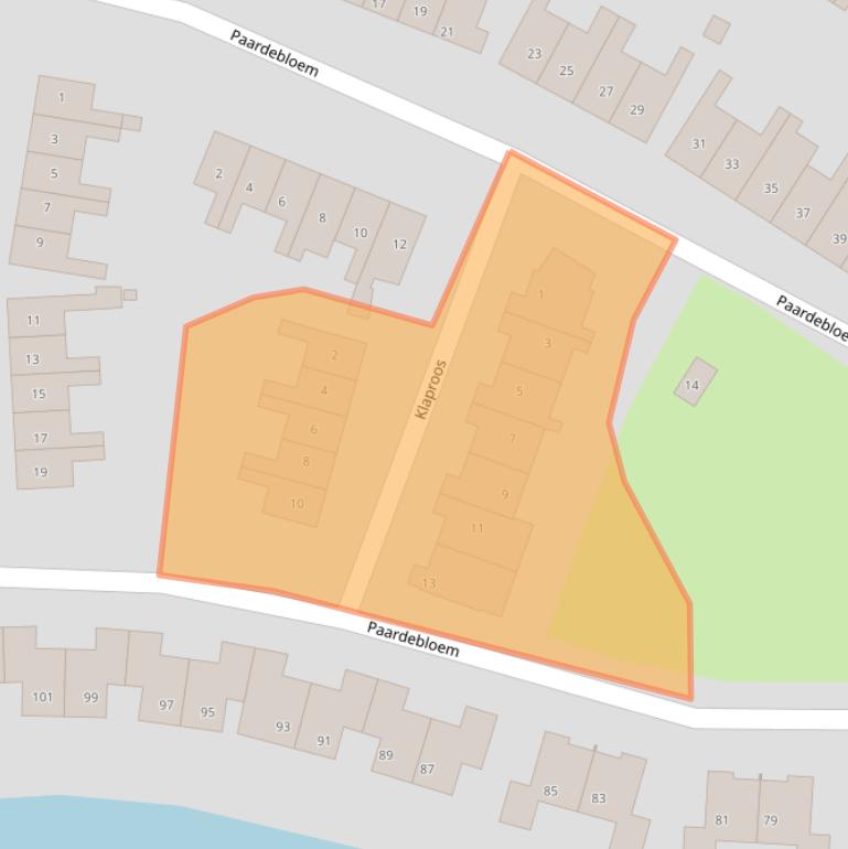 Kaart van postcodegebied 6922GT.