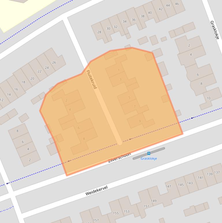 Kaart van postcodegebied 6922HB.