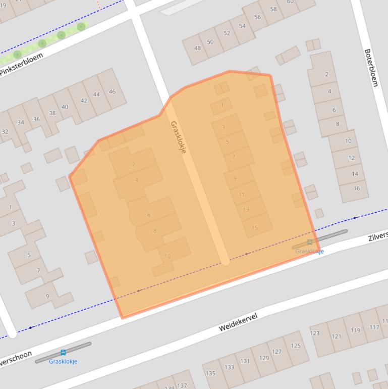 Kaart van postcodegebied 6922HC.