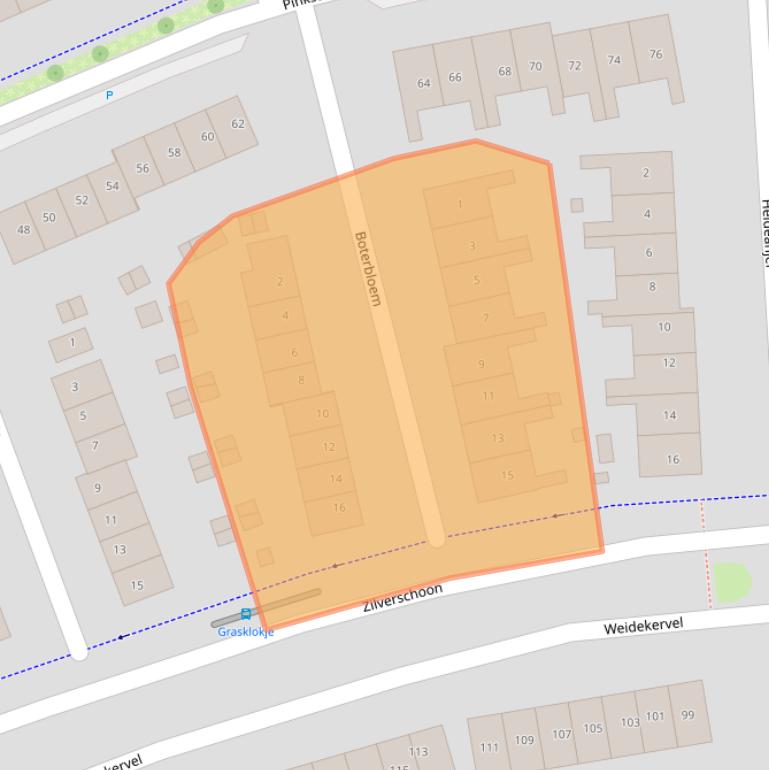 Kaart van postcodegebied 6922HD.