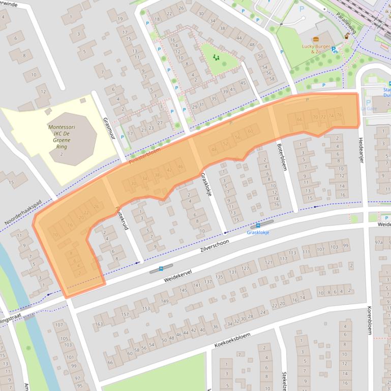 Kaart van postcodegebied 6922HV.