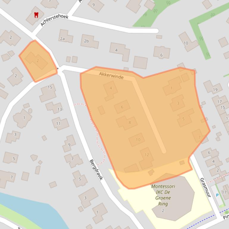 Kaart van postcodegebied 6922HW.