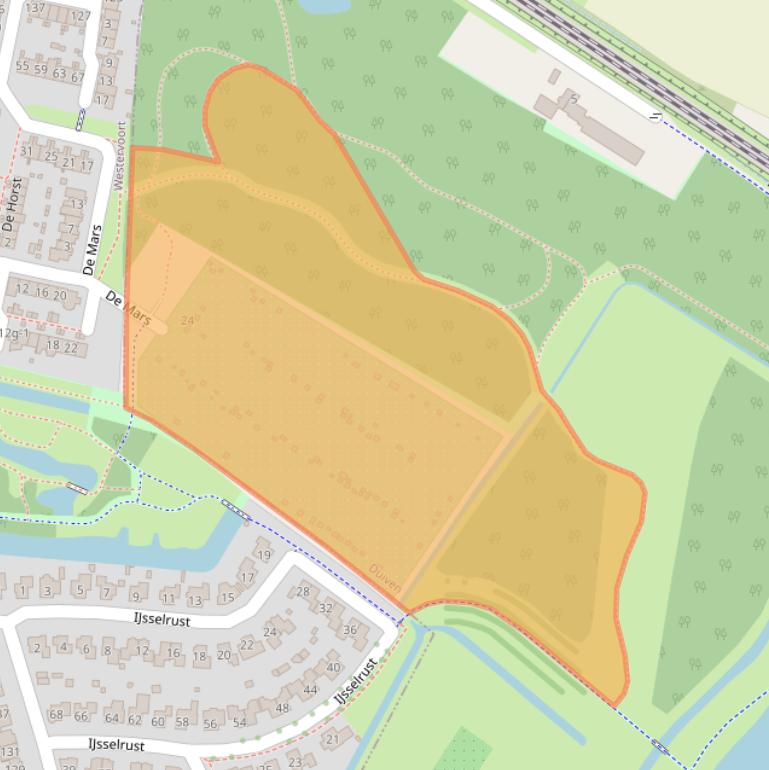 Kaart van postcodegebied 6922HZ.