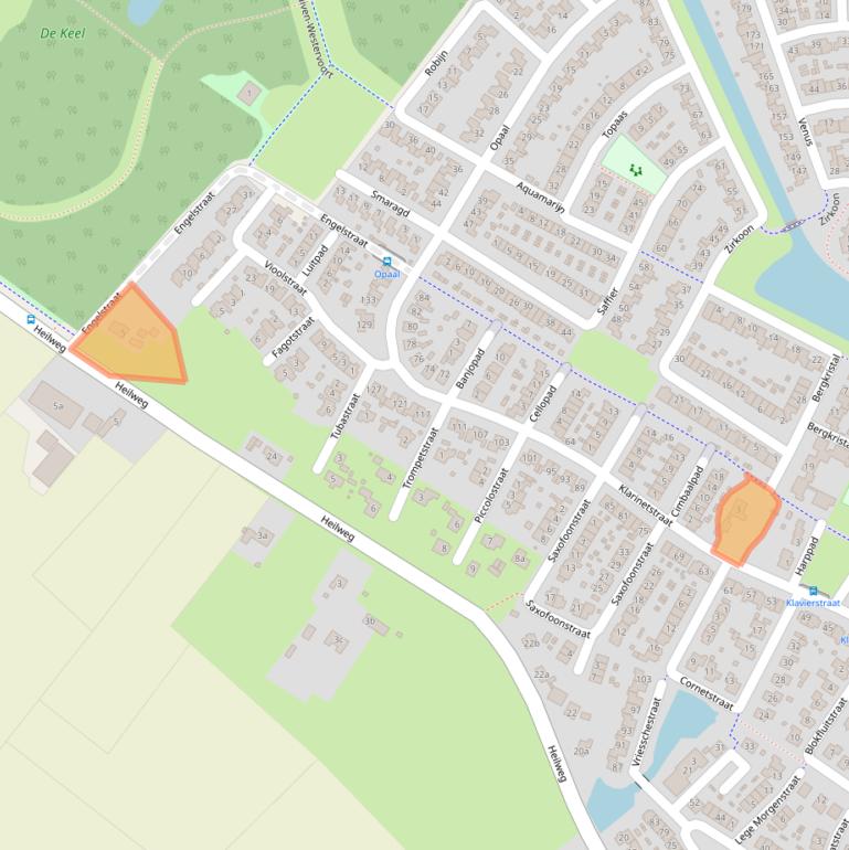 Kaart van postcodegebied 6922JG.