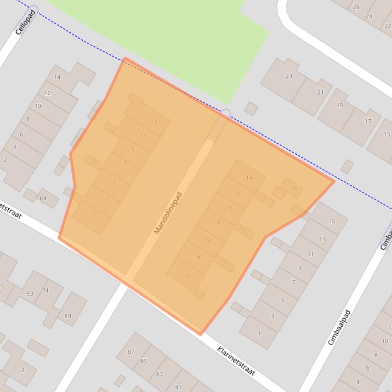 Kaart van postcodegebied 6922KC.