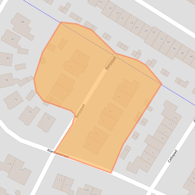 Kaart van postcodegebied 6922KE.