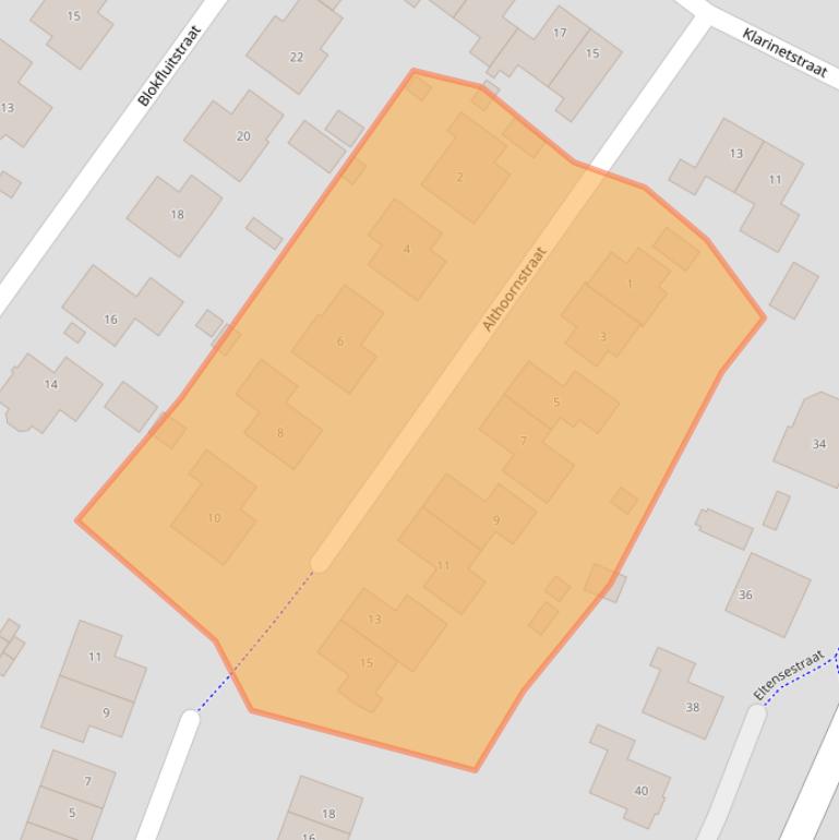 Kaart van postcodegebied 6922KV.