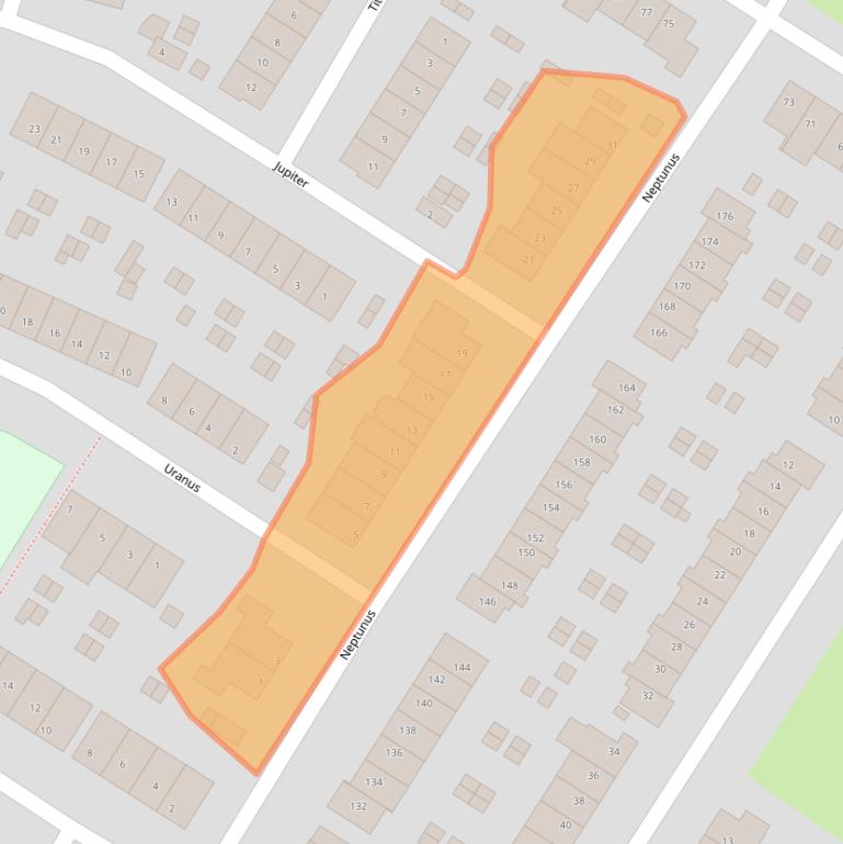 Kaart van postcodegebied 6922LA.