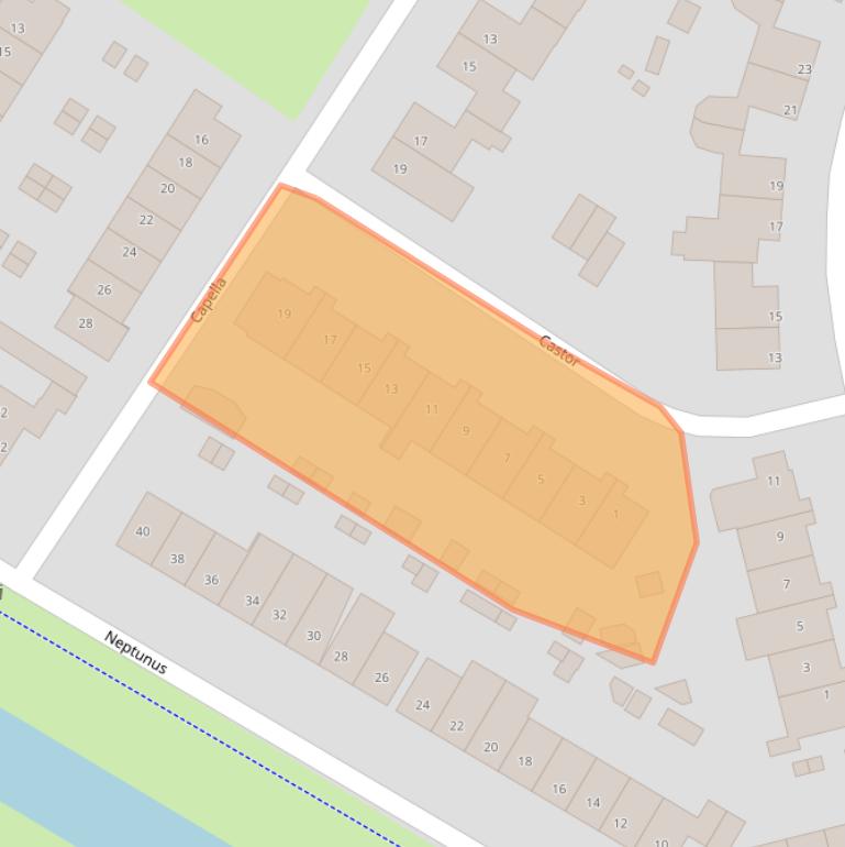 Kaart van postcodegebied 6922LE.