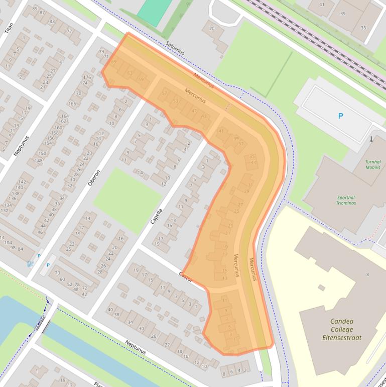 Kaart van postcodegebied 6922LK.