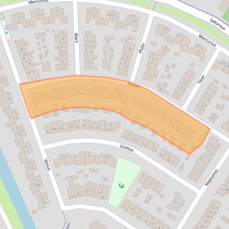 Kaart van postcodegebied 6922LP.