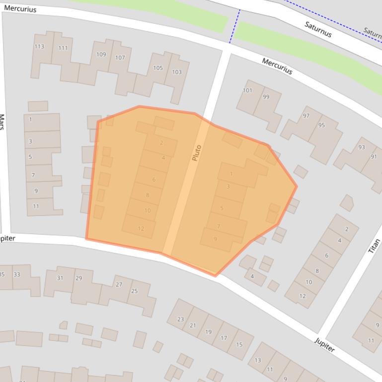 Kaart van postcodegebied 6922LT.