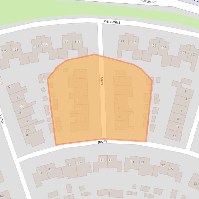 Kaart van postcodegebied 6922LV.