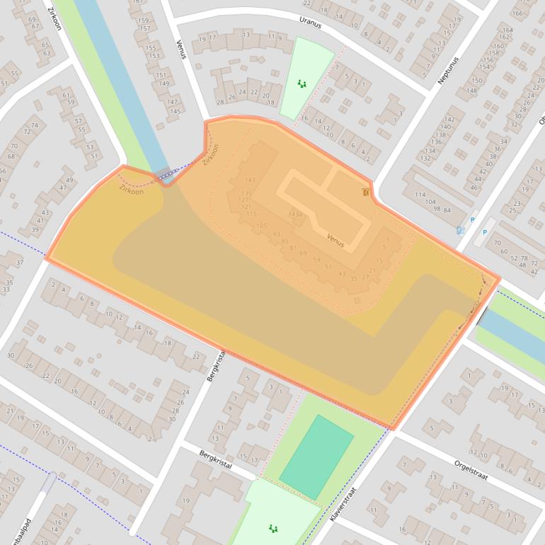 Kaart van postcodegebied 6922LW.