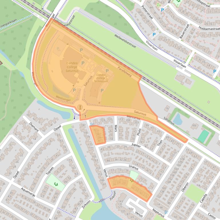 Kaart van postcodegebied 6922LX.