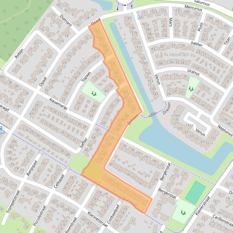 Kaart van postcodegebied 6922NE.