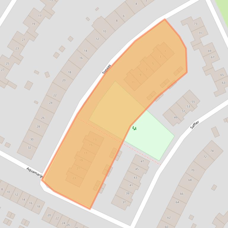 Kaart van postcodegebied 6922NK.