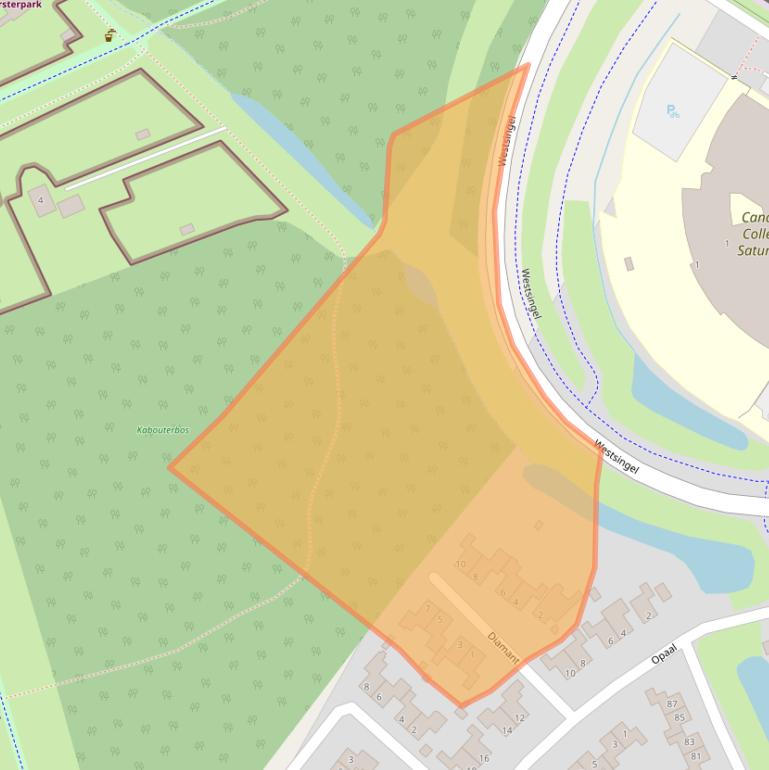 Kaart van postcodegebied 6922NW.