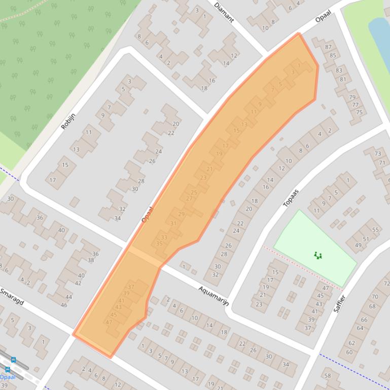 Kaart van postcodegebied 6922NX.