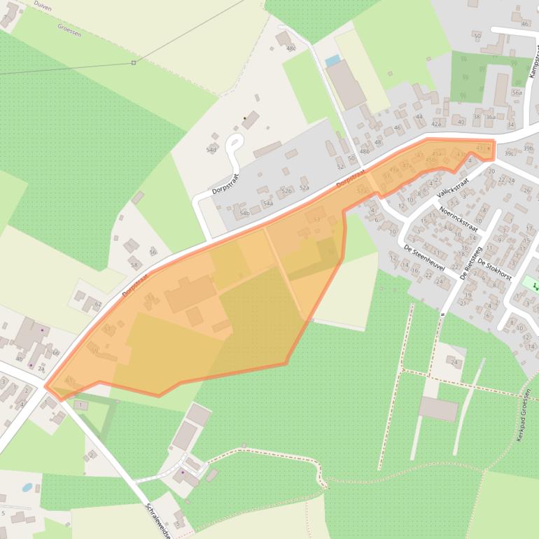 Kaart van postcodegebied 6923AD.