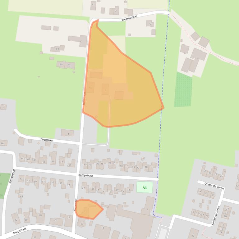 Kaart van postcodegebied 6923AP.