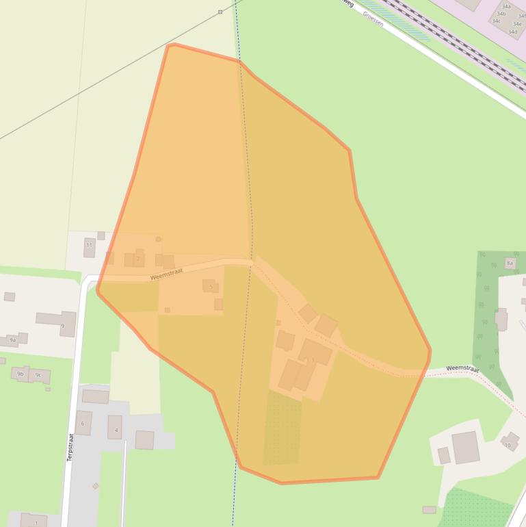 Kaart van postcodegebied 6923AR.