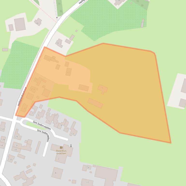 Kaart van postcodegebied 6923BA.