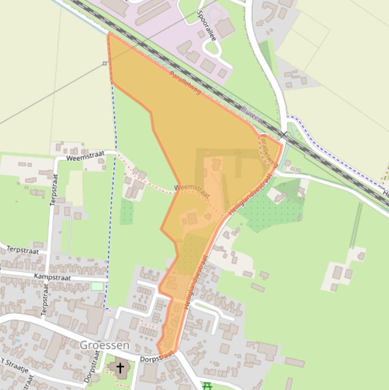 Kaart van postcodegebied 6923BC.