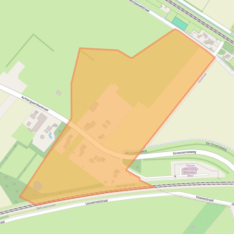 Kaart van postcodegebied 6923BG.