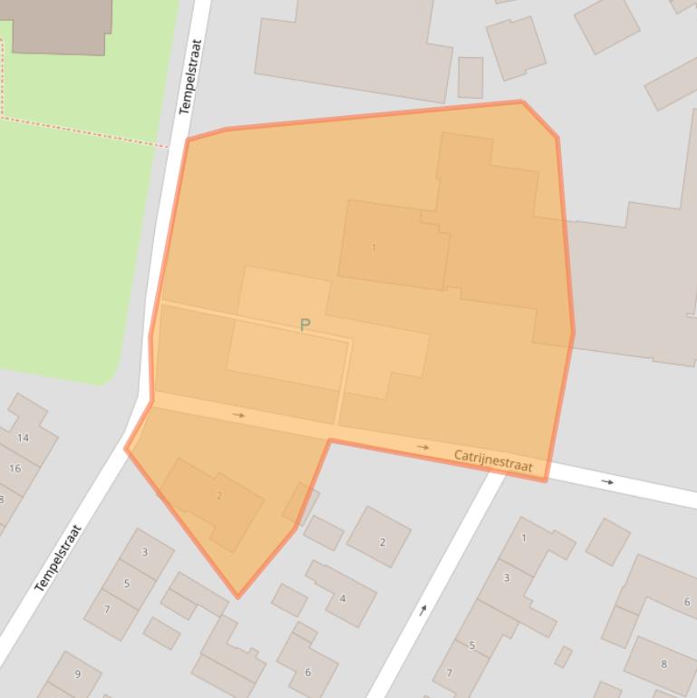 Kaart van postcodegebied 6923BS.