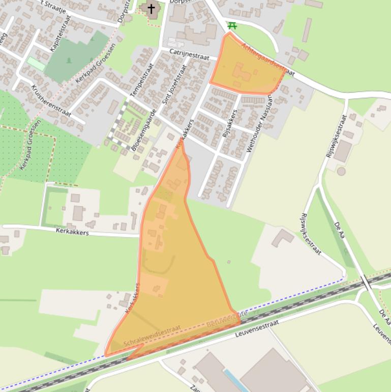 Kaart van postcodegebied 6923BX.