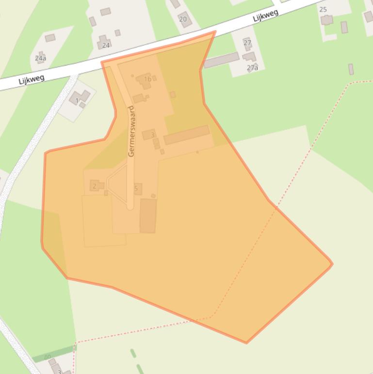 Kaart van postcodegebied 6923CD.