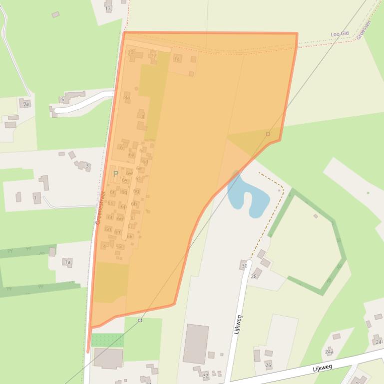 Kaart van postcodegebied 6923CE.