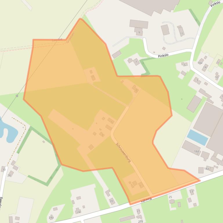 Kaart van postcodegebied 6923CG.