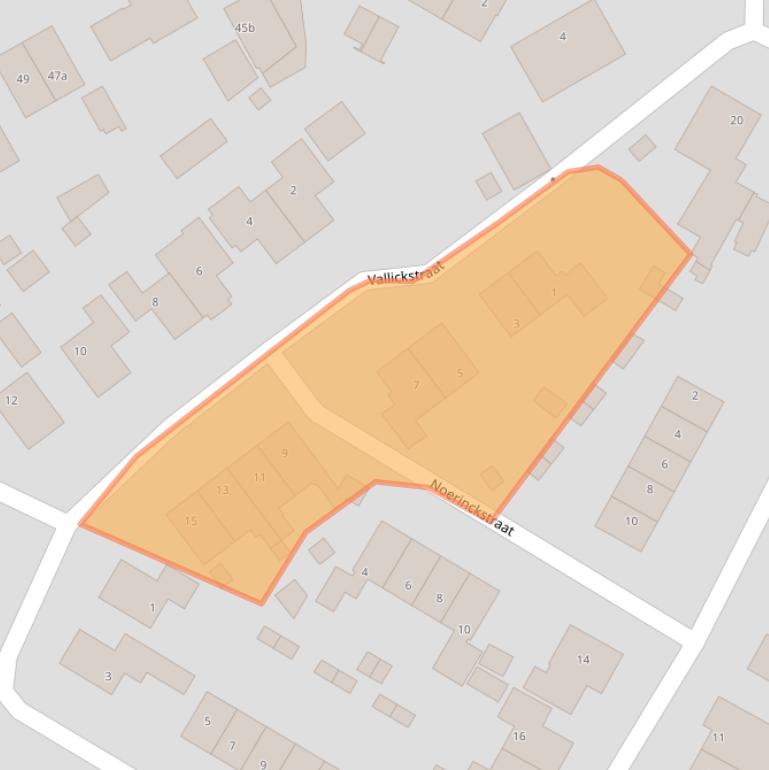 Kaart van postcodegebied 6923DC.