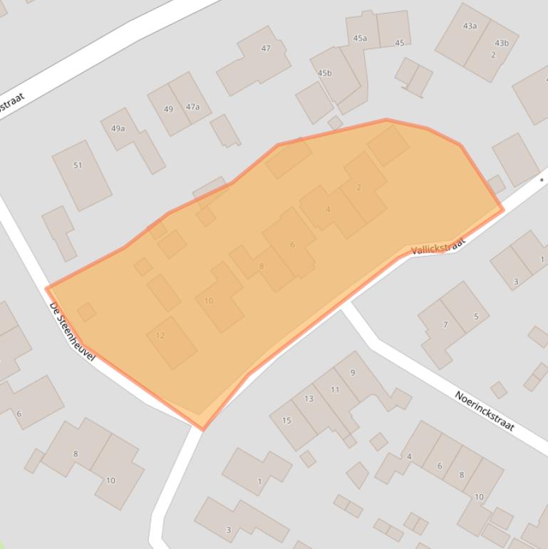 Kaart van postcodegebied 6923DD.