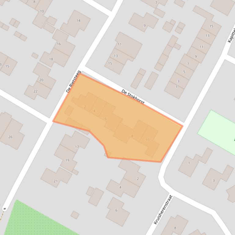 Kaart van postcodegebied 6923DJ.