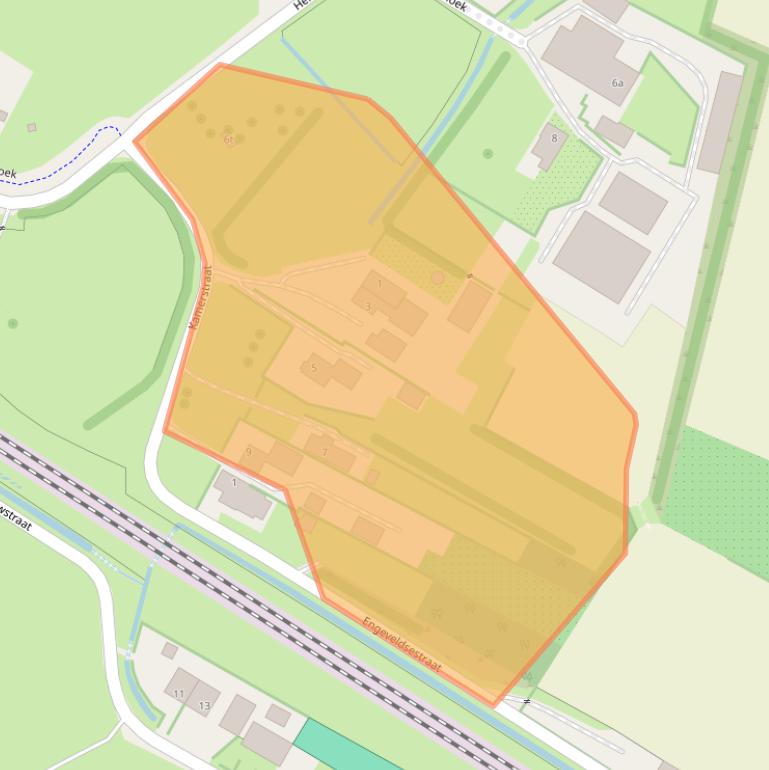 Kaart van postcodegebied 6923PC.