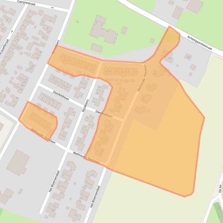 Kaart van postcodegebied 6923PL.