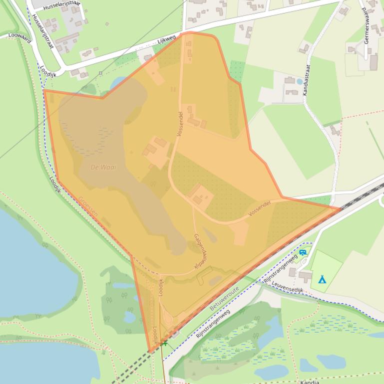 Kaart van postcodegebied 6923SB.