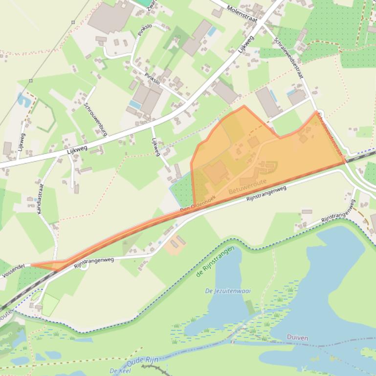 Kaart van postcodegebied 6923SE.