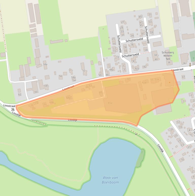 Kaart van postcodegebied 6924AD.